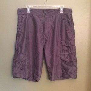 Iron Co. Polyester Cargo Shorts Men's Size 34